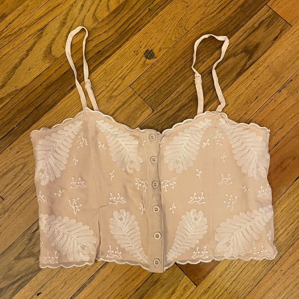 Pink crop top